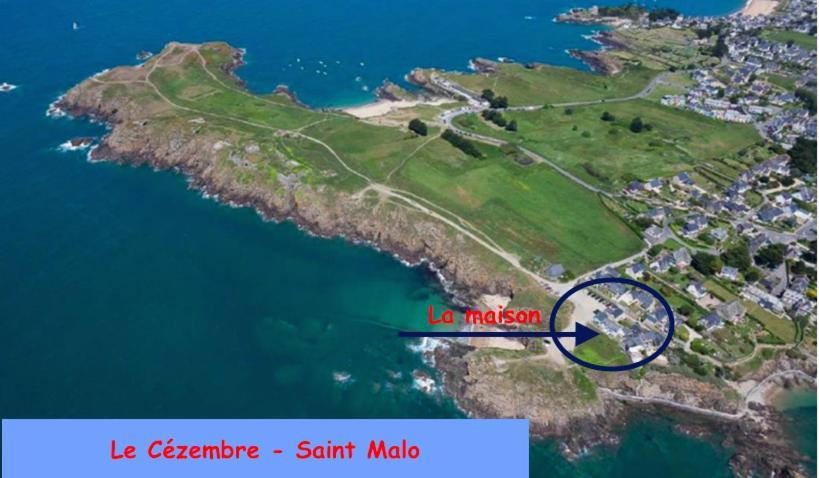 Le Cezembre - Vue 180 Baie St Malo Villa Saint-Malo Exteriör bild